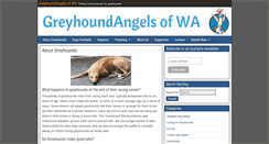 Desktop Screenshot of greyhoundangels.com